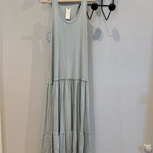 Racer back Light Blue Sleeveless Dress
